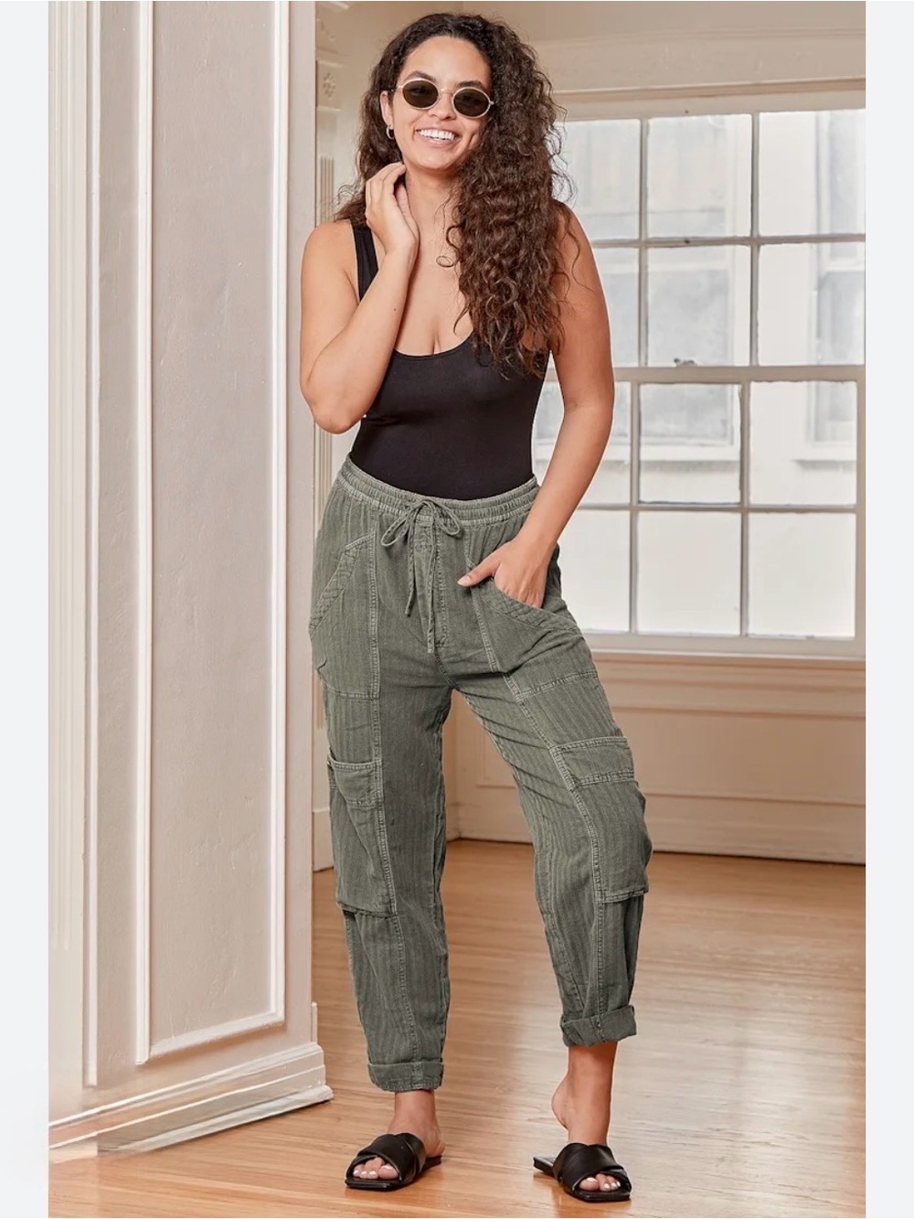 Free People feeling good cargo pant women's xs